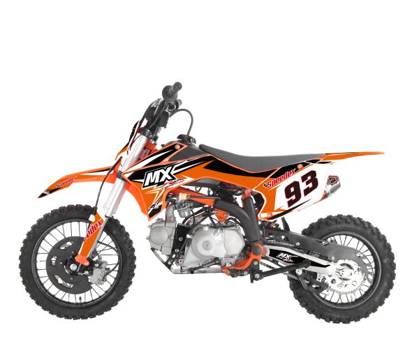 MX 110 4T Junior Dirtbike orange/weiss